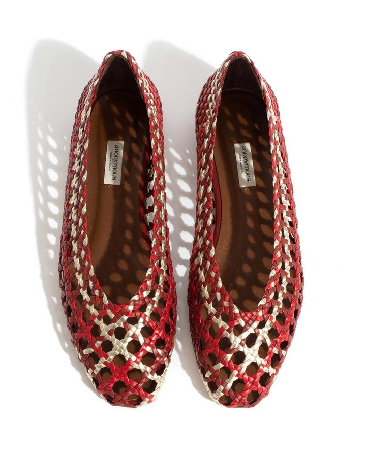 Anonymous Copenhagen Sessi 10 Hand-braided Leather Pomegranate Mix