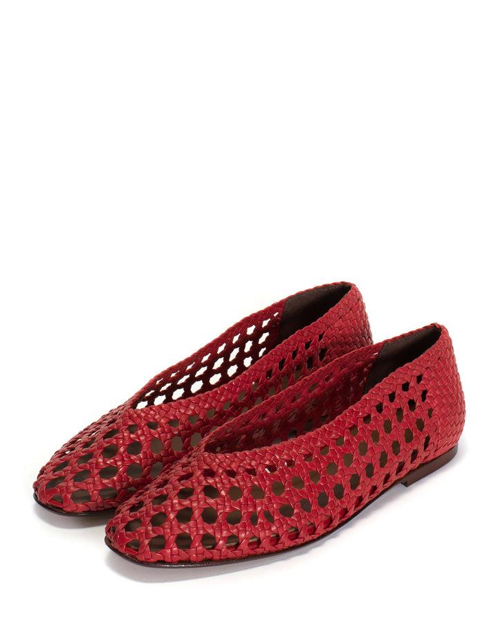 Anonymous Copenhagen Sessi 10 Hand-braided Leather Ruby Red