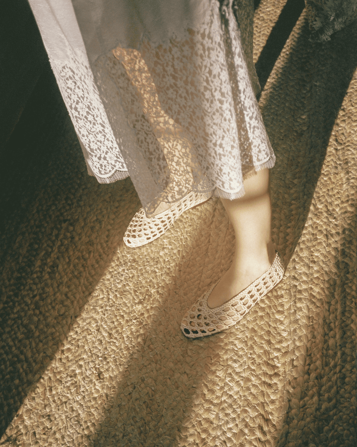 Anonymous Copenhagen Sessi 10 Hand-braided Leather Vanilla Cream