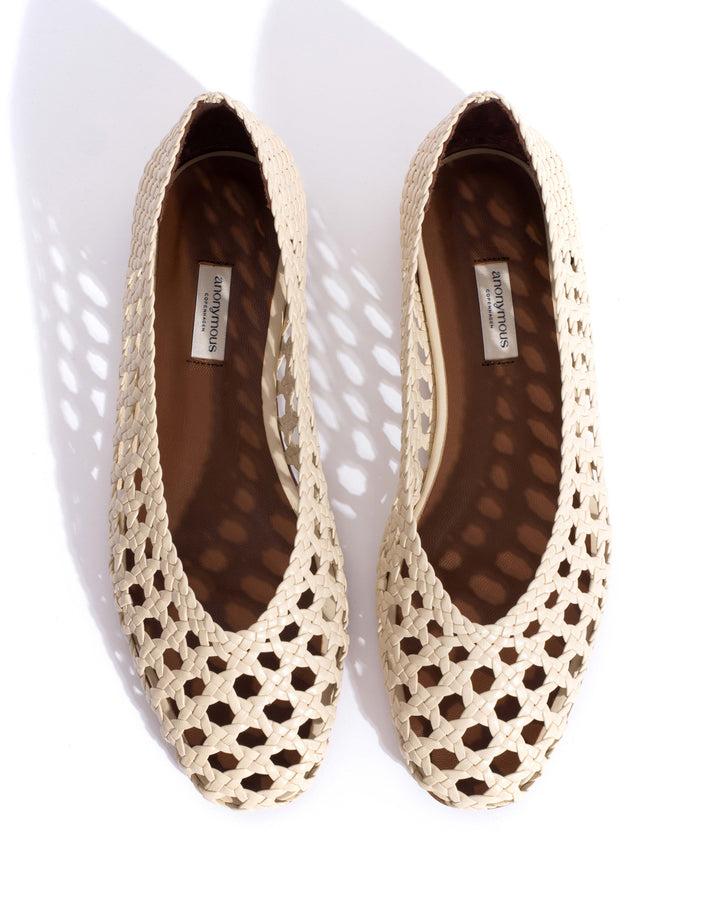 Anonymous Copenhagen Sessi 10 Hand-braided Leather White Sand