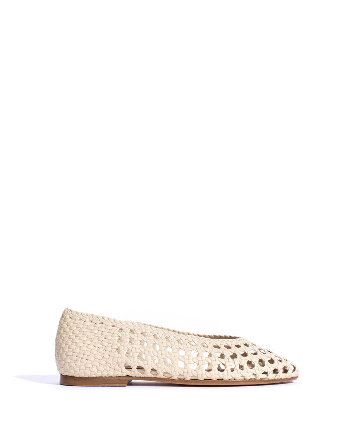 anonymous copenhagen Sessi 10 Hand-braided leather White sand