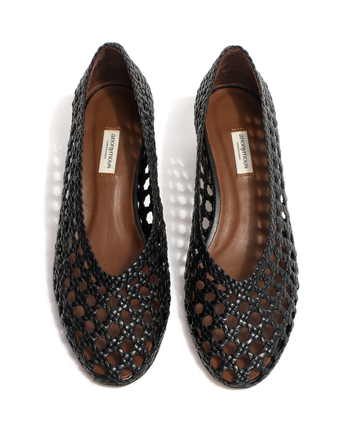 Anonymous Copenhagen Sessi 40 Hand-braided Leather Black