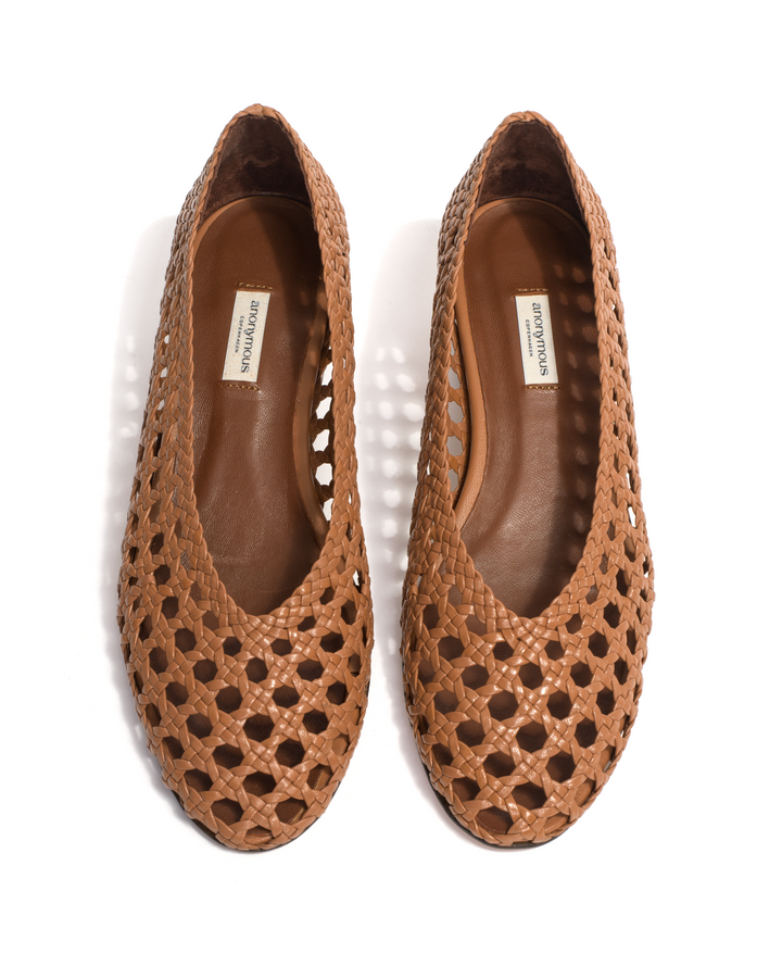 Anonymous Copenhagen Sessi 40 Hand-braided Leather Caramel