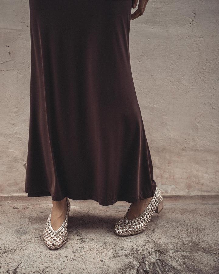 Anonymous Copenhagen Sessi 40 Hand-braided Leather Champagne