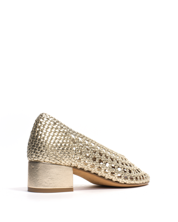 Anonymous Copenhagen Sessi 40 Hand-braided Leather Champagne