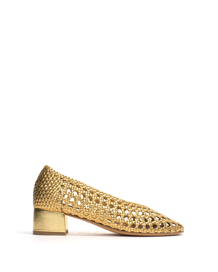 anonymous copenhagen Sessi 40 Hand-braided leather Gold