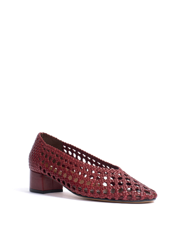 Anonymous Copenhagen Sessi 40 Hand-braided Leather Pomegranate