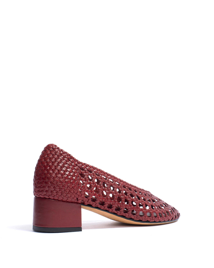 Anonymous Copenhagen Sessi 40 Hand-braided Leather Pomegranate