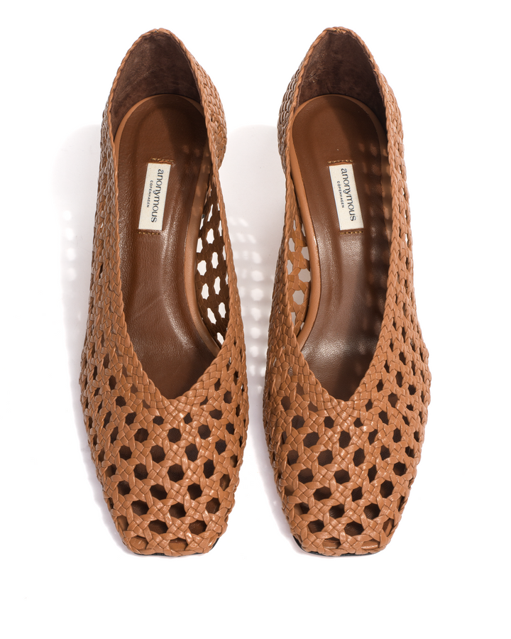 Anonymous Copenhagen Sessi 60 Hand-braided Leather Caramel