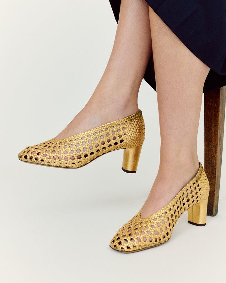 Anonymous Copenhagen Sessi 60 Hand-braided Leather Gold