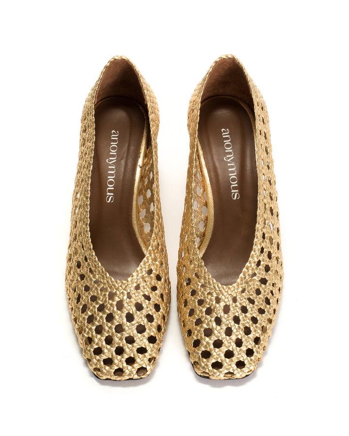 Anonymous Copenhagen Sessi 60 Hand-braided Leather Gold