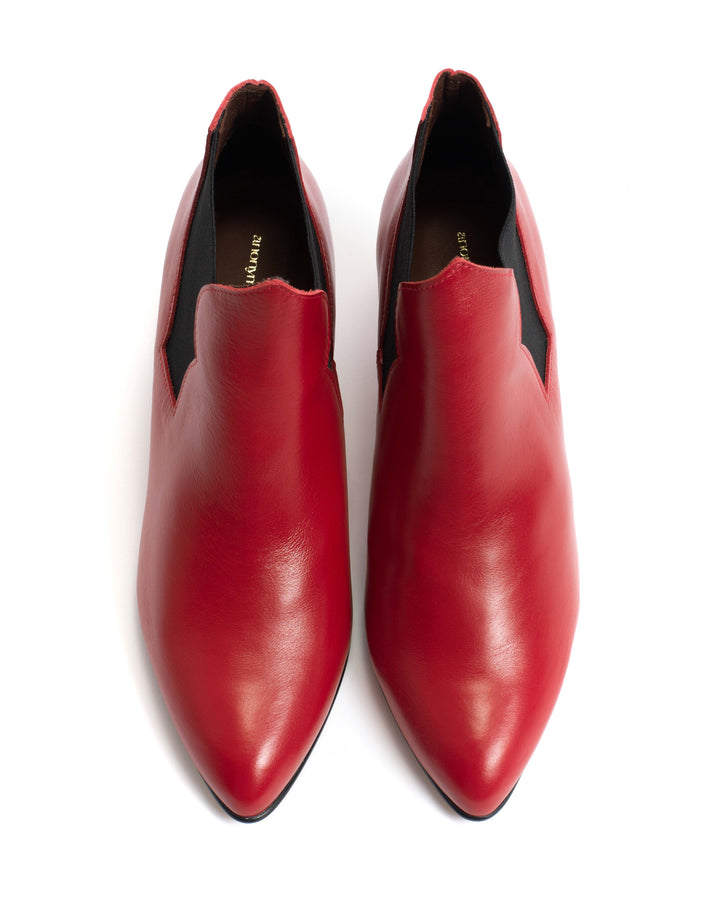 Anonymous Copenhagen Shalli 50 Stiletto Soft Calf Ruby Red