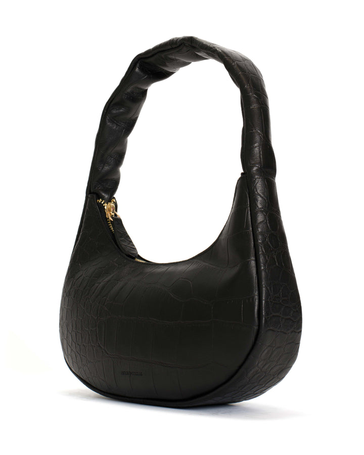 Anonymous Copenhagen Shane Petite Pillow Bag Alligator Calf Black