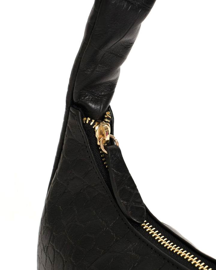 Anonymous Copenhagen Shane Petite Pillow Bag Alligator Calf Black