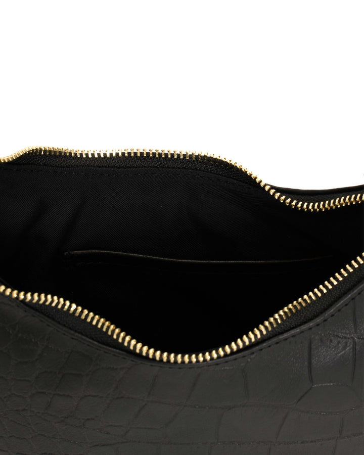 Anonymous Copenhagen Shane Petite Pillow Bag Alligator Calf Black