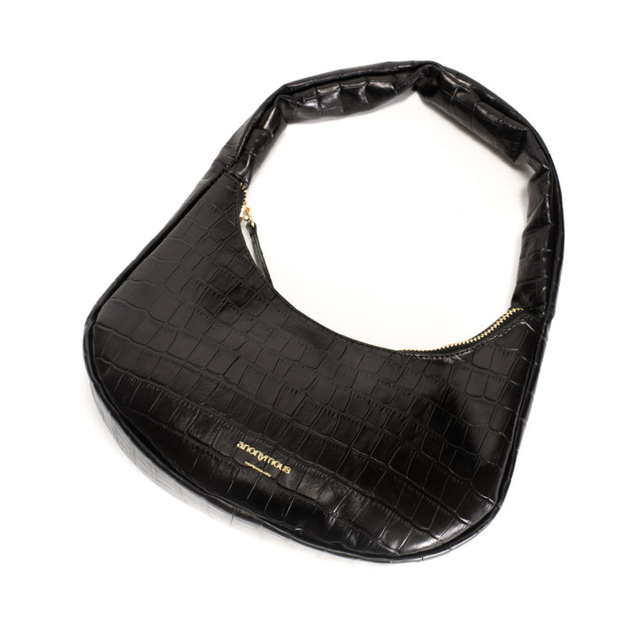 Anonymous Copenhagen Shane Petite Pillow Bag Croco Calf Black
