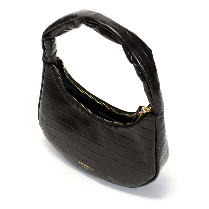 Anonymous Copenhagen Shane Petite Pillow Bag Croco Calf Black