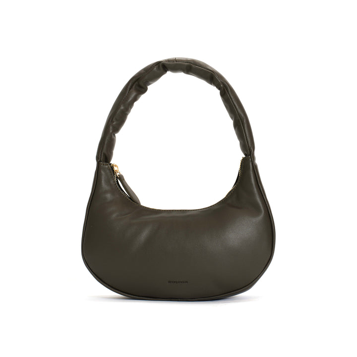 anonymous copenhagen Shane petite pillow bag Shiny lamb Olive green