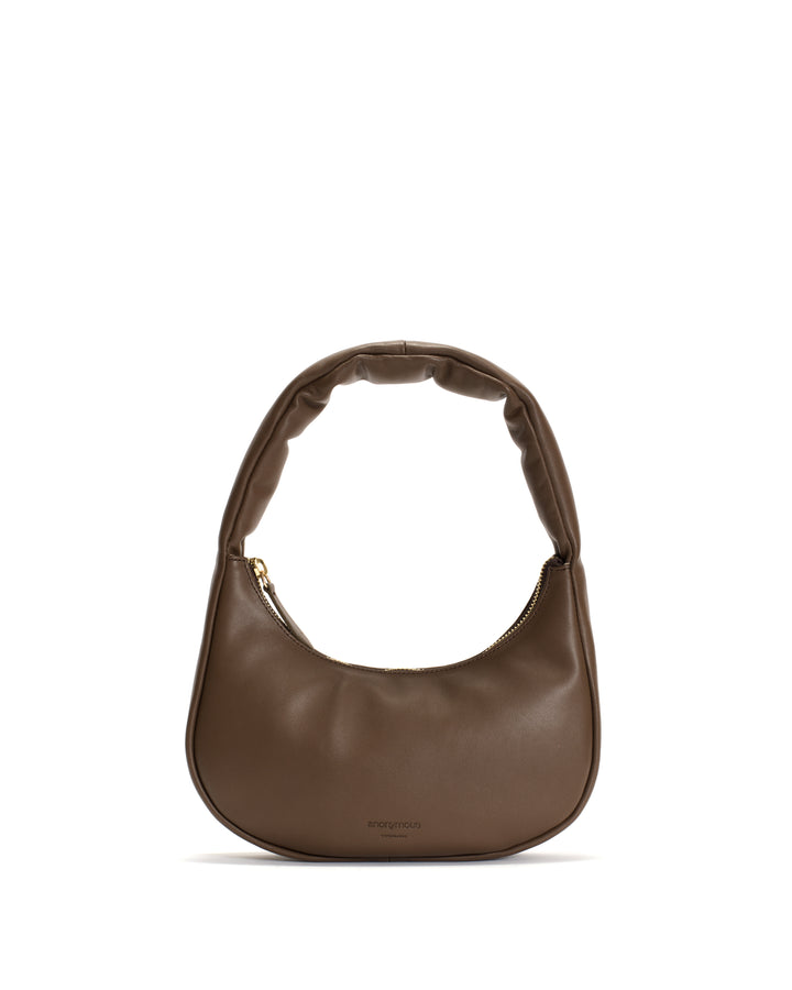 anonymous copenhagen Shane petite pillow bag Soft calf Dark taupe