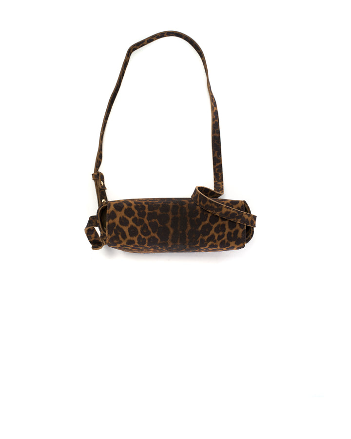 Anonymous Copenhagen Sicha Crossover Bag Calf Suede Print Leopard