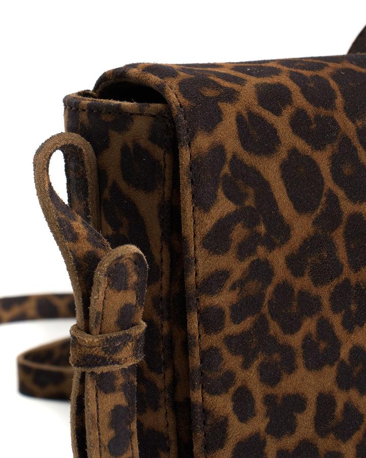 Anonymous Copenhagen Sicha Crossover Bag Calf Suede Print Leopard