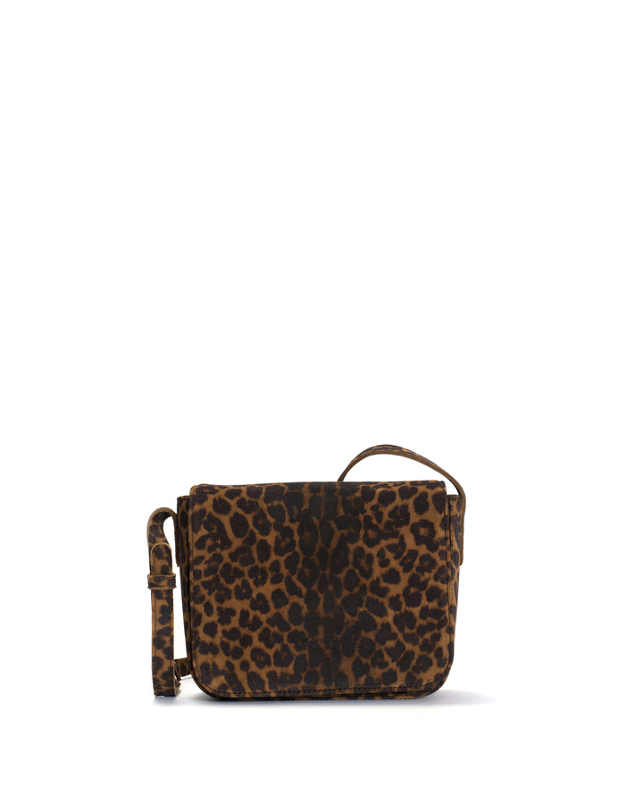 anonymous copenhagen Sicha crossover bag Calf suede print Leopard