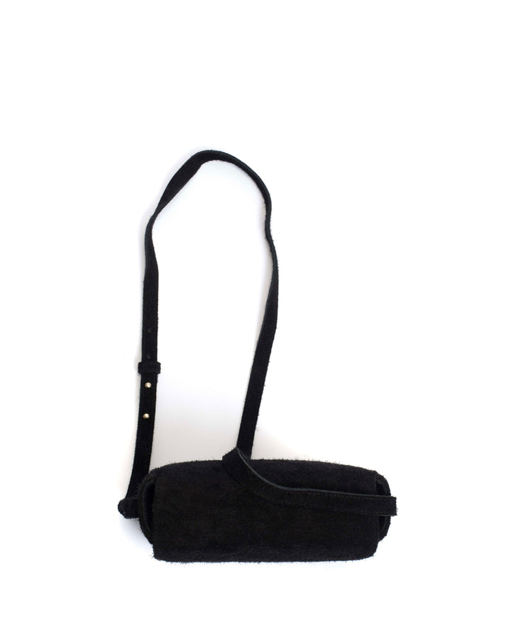 Anonymous Copenhagen Sicha Crossover Bag Plushed Calf Suede Black