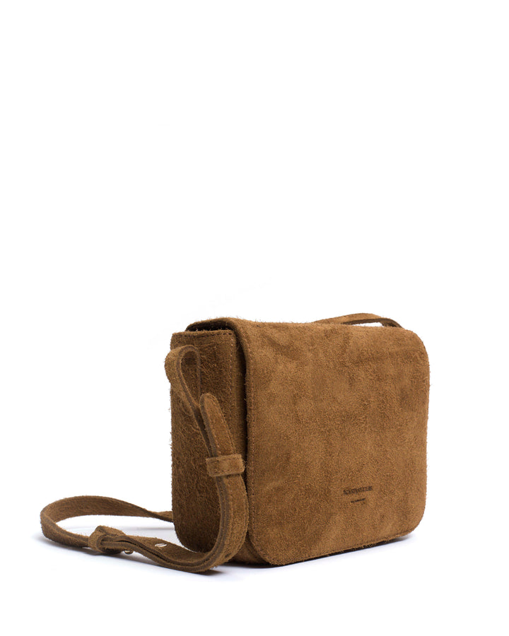 Anonymous Copenhagen Sicha Crossover Bag Plushed Calf Suede Cinnamon