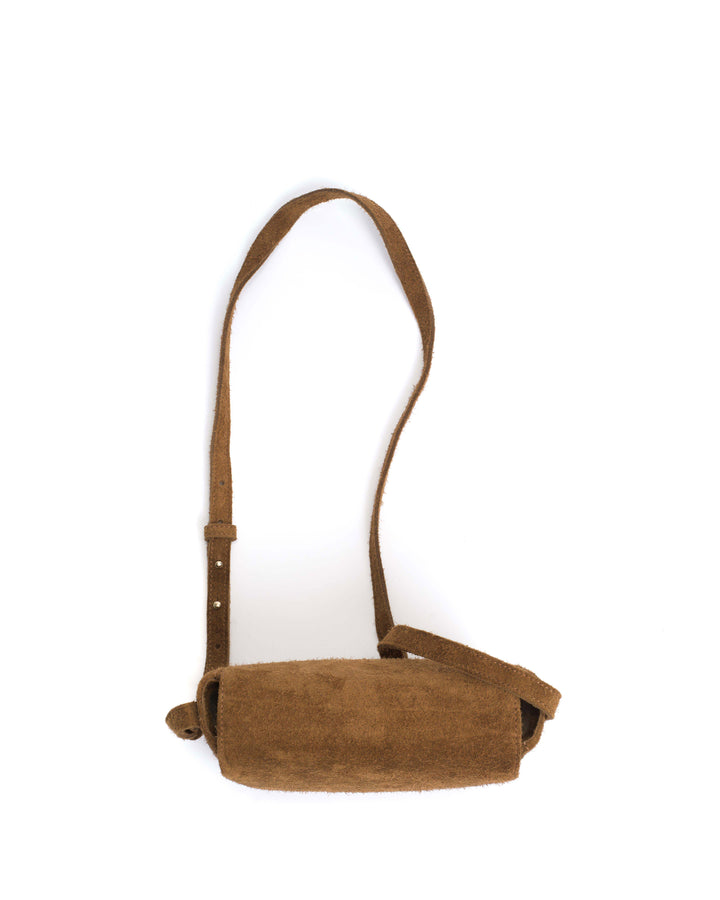 Anonymous Copenhagen Sicha Crossover Bag Plushed Calf Suede Cinnamon
