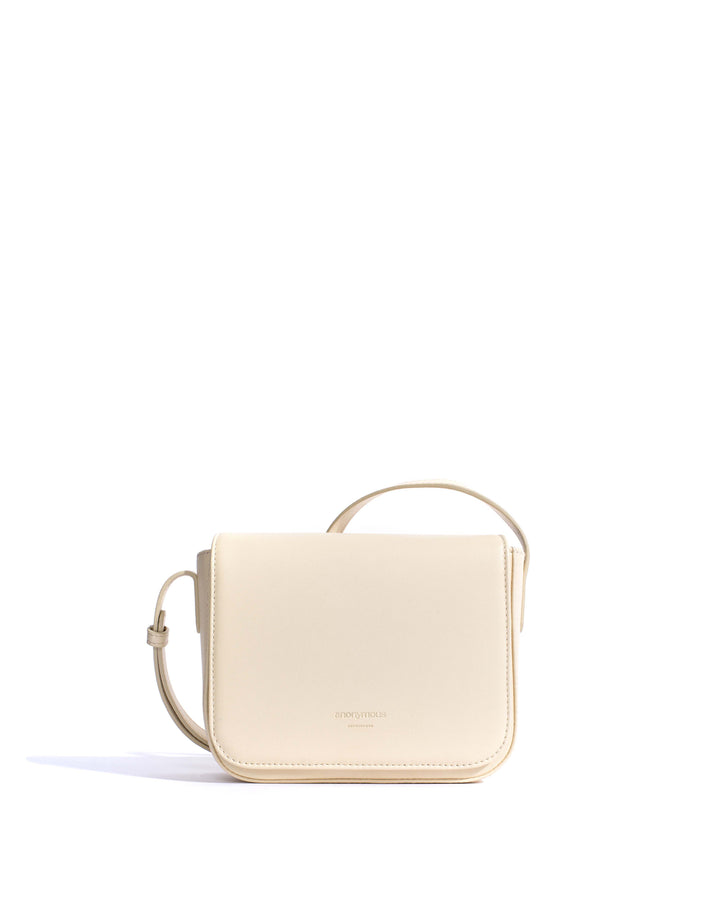 anonymous copenhagen Sicha interlace crossover bag Shiny lamb White sand