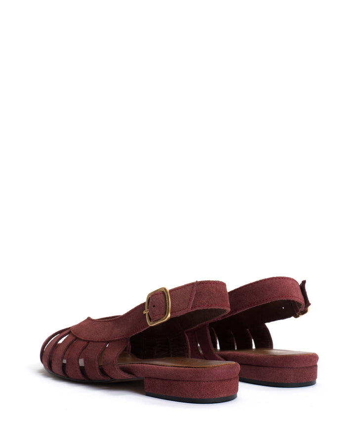 Anonymous Copenhagen Sophie 20 Calf Suede Pomegranate