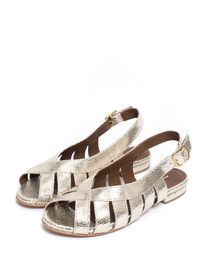 Anonymous Copenhagen Sophie 20 Crackled Metallic Goat Champagne