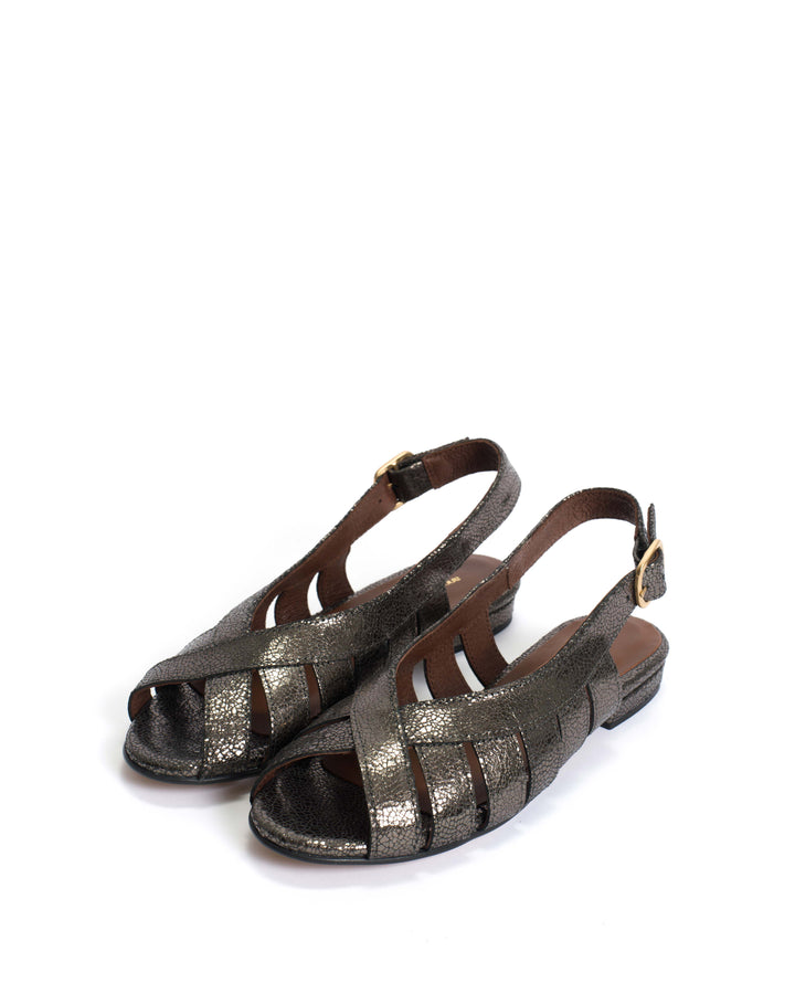 Anonymous Copenhagen Sophie 20 Crackled Metallic Goat Platinum