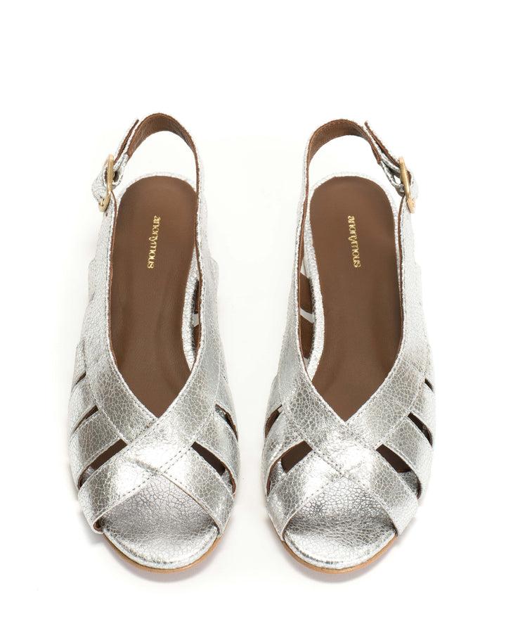 Anonymous Copenhagen Sophie 20 Crackled Metallic Goat Silver