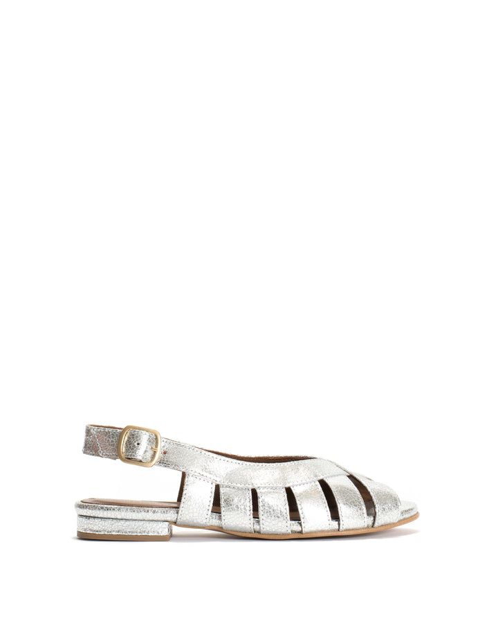 anonymous copenhagen Sophie 20 Crackled metallic goat Silver