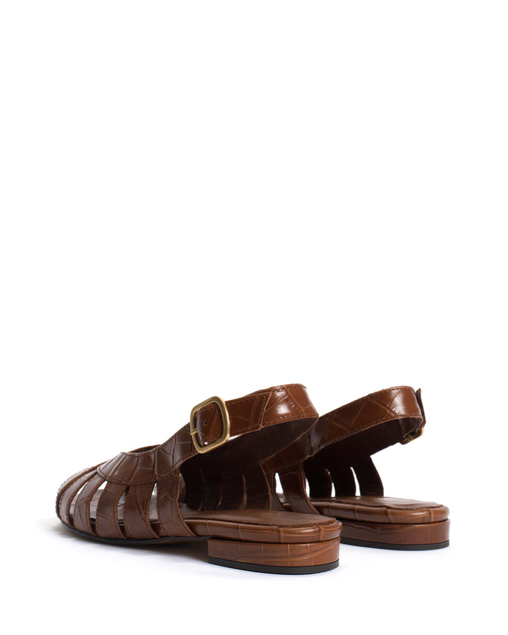 Anonymous Copenhagen Sophie 20 Croco Calf Chocolate