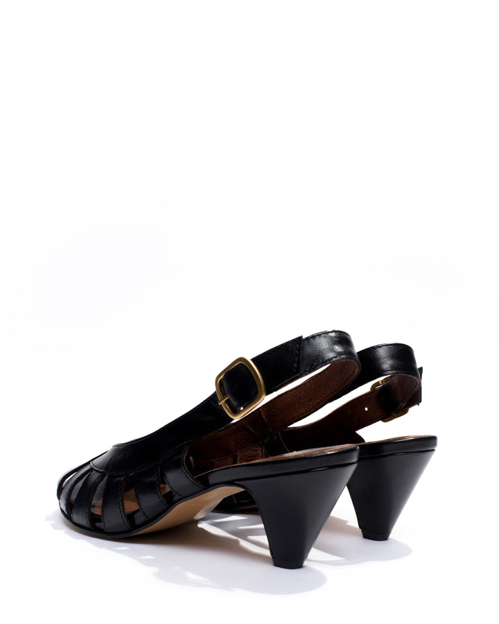 Anonymous Copenhagen Sophie 50 Stiletto Shiny Lamb Black