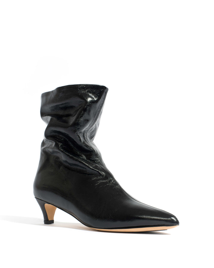 Anonymous Copenhagen Sweeney 40 Stiletto Crinkled Soft Calf Black