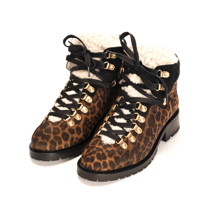 Anonymous Copenhagen Teddi Calf Suede Print Leopard