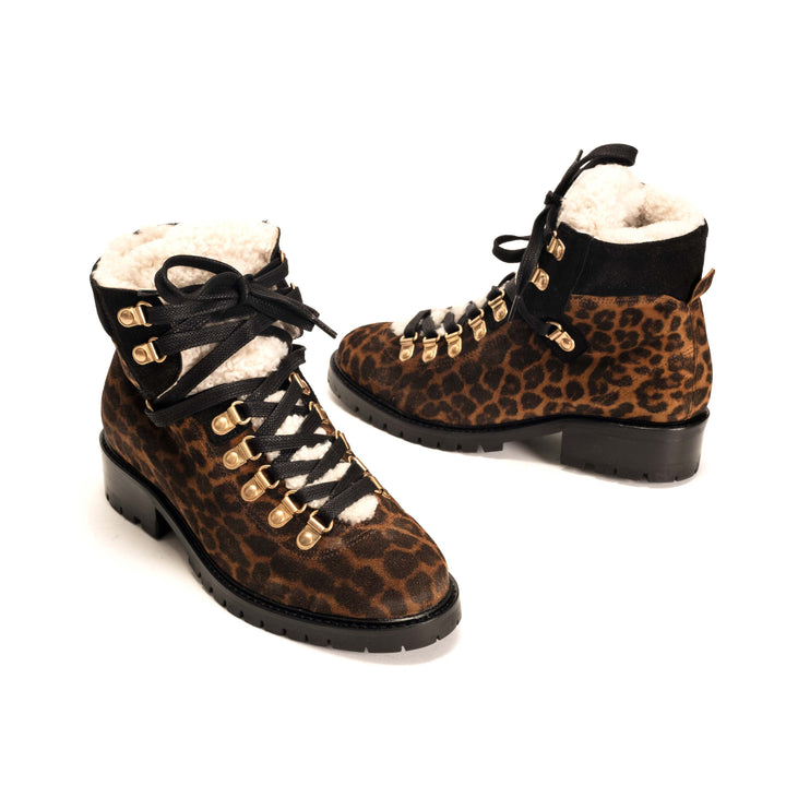 Anonymous Copenhagen Teddi Calf Suede Print Leopard