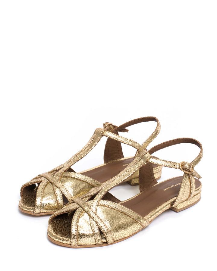 Anonymous Copenhagen Therese 20 Crackled Metallic Goat Gold