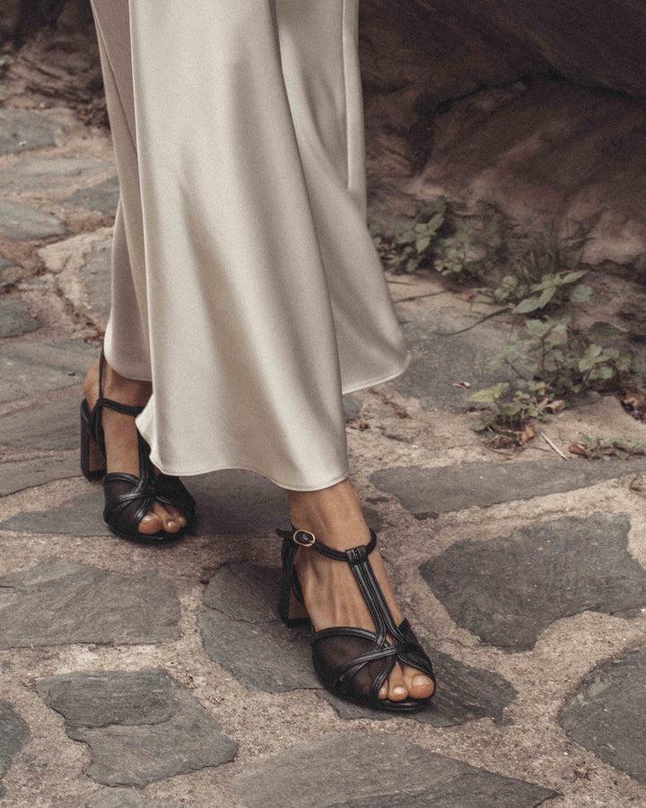 Anonymous Copenhagen Therese 55 Mesh Shiny Lamb U0026 Mesh Black