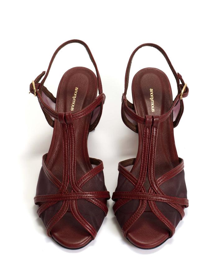 Anonymous Copenhagen Therese 55 Mesh Shiny Lamb U0026 Mesh Pomegranate