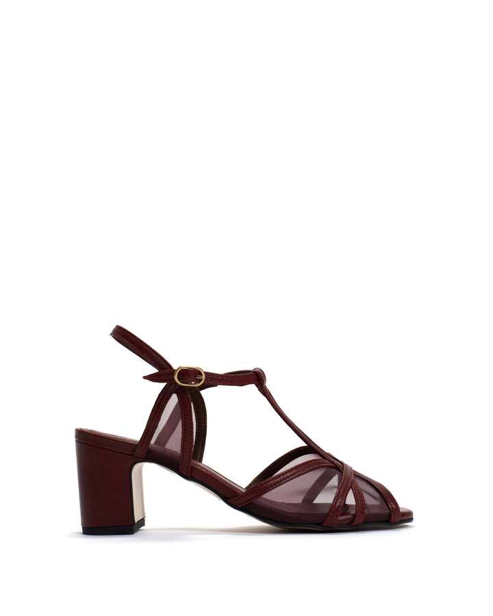 anonymous copenhagen Therese 55 mesh Shiny lamb u0026 mesh Pomegranate