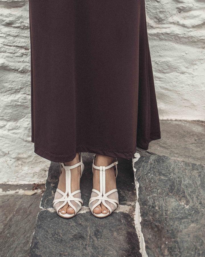 Anonymous Copenhagen Therese 55 Mesh Shiny Lamb U0026 Mesh White Sand