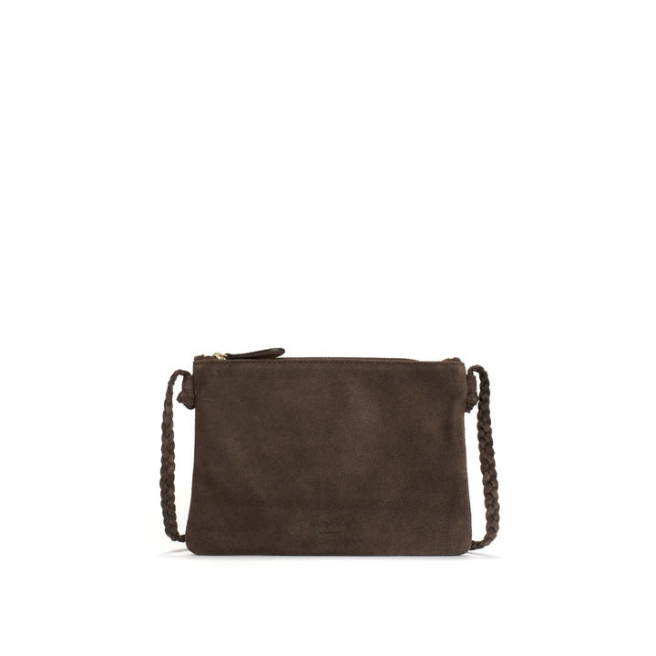anonymous copenhagen Thinna clutch Calf suede Coffee brown