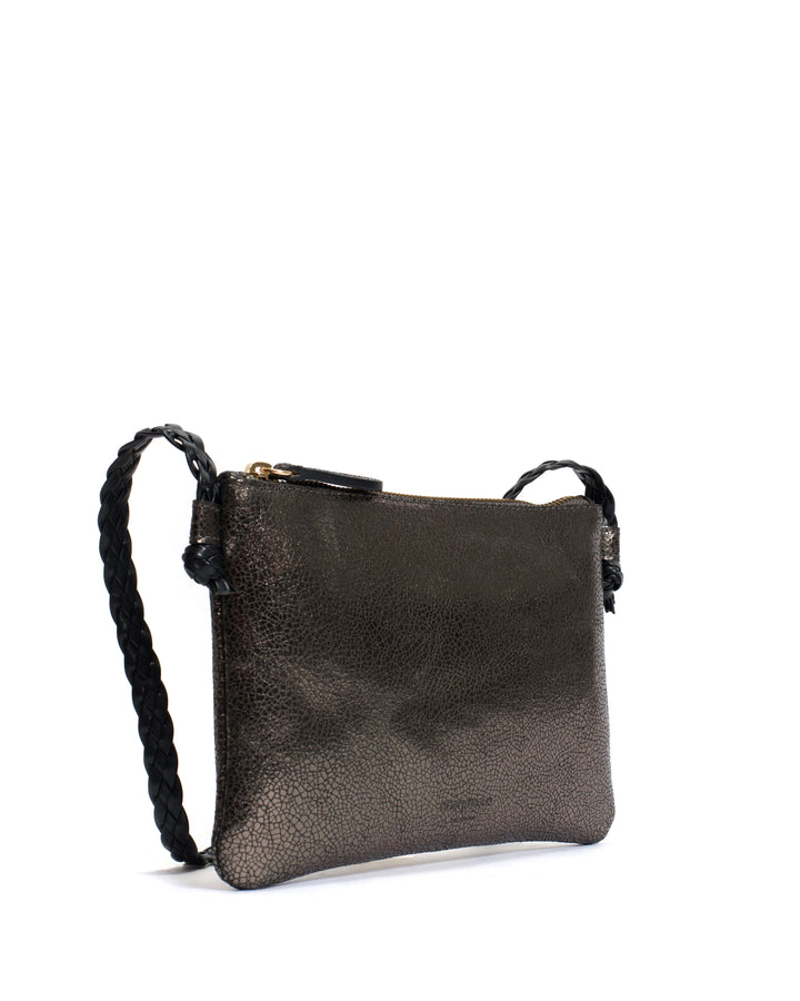 Anonymous Copenhagen Thinna Clutch Crackled Metallic Goat Platinum