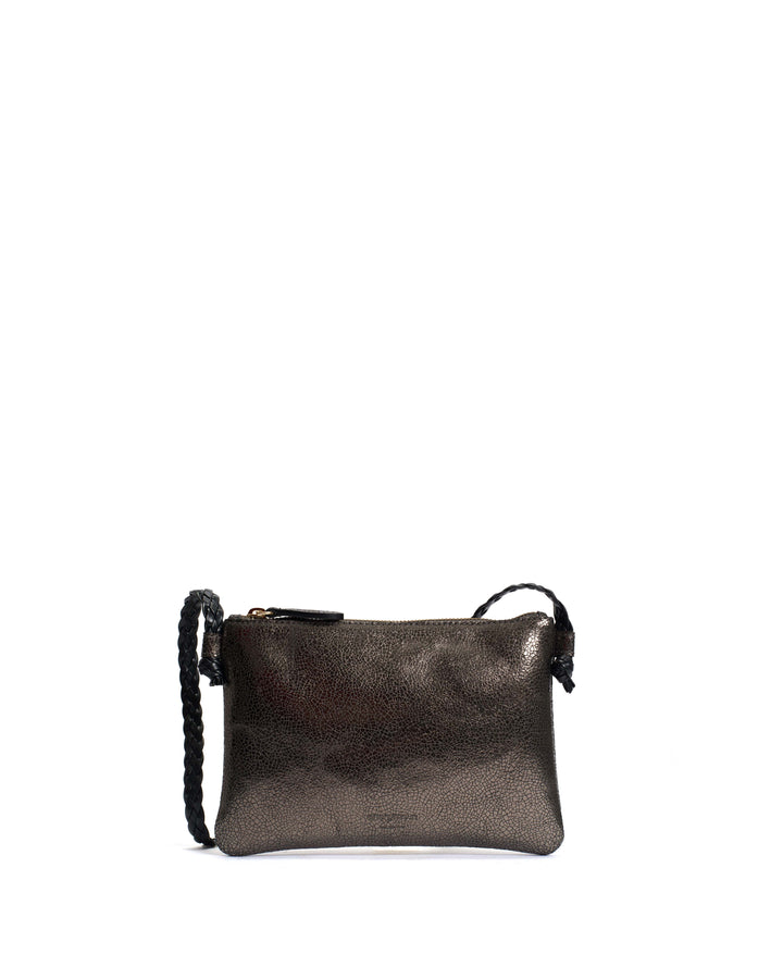 anonymous copenhagen Thinna clutch Crackled metallic goat Platinum