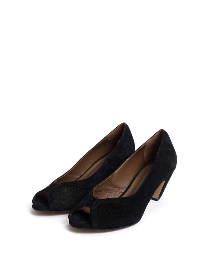 Anonymous Copenhagen Tiffany Stiletto Calf Suede Black