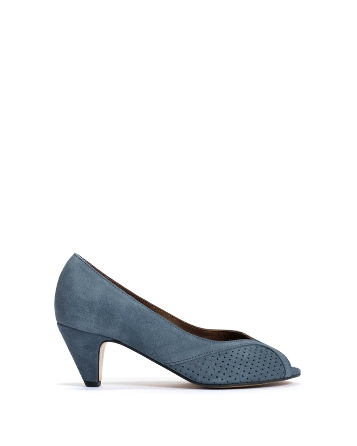 anonymous copenhagen Tiffany stiletto Calf suede Denim blue